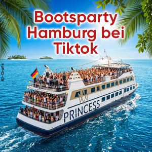 Die Bootsparty Hamburg ist jetzt bei Tiktok