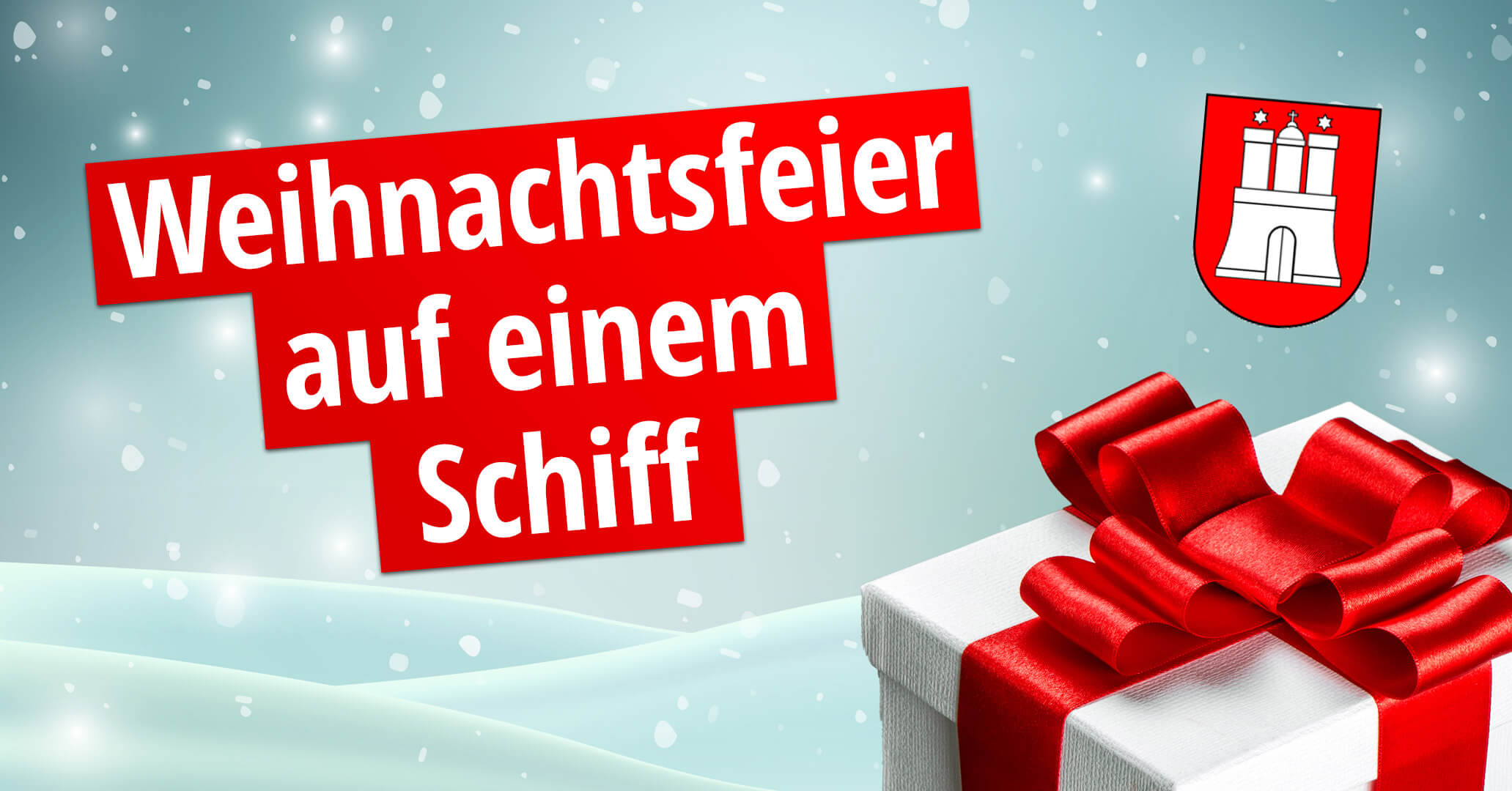 Weihnachtsfeier 2022 auf einem Schiff in Hamburg